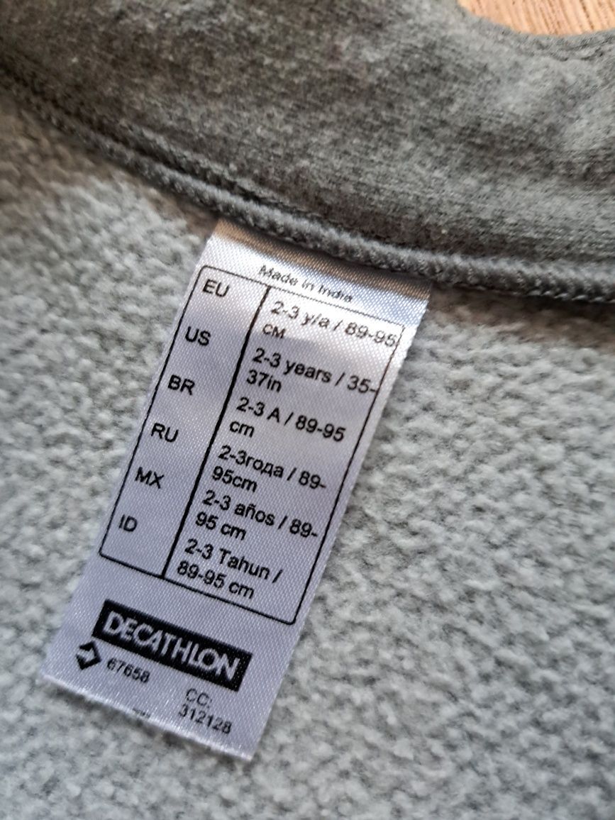 Dres dziecięcy Quechua polarowy, 2-3 latka, 89-95 cm
