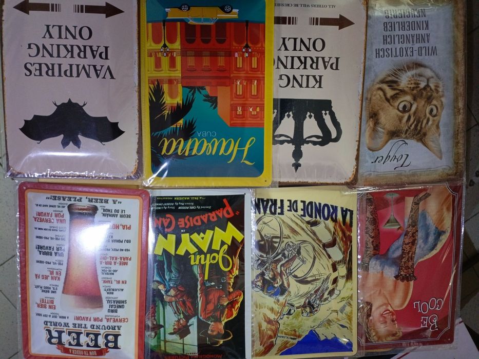 Tabliczka blaszana 20/ 30 ozdobna