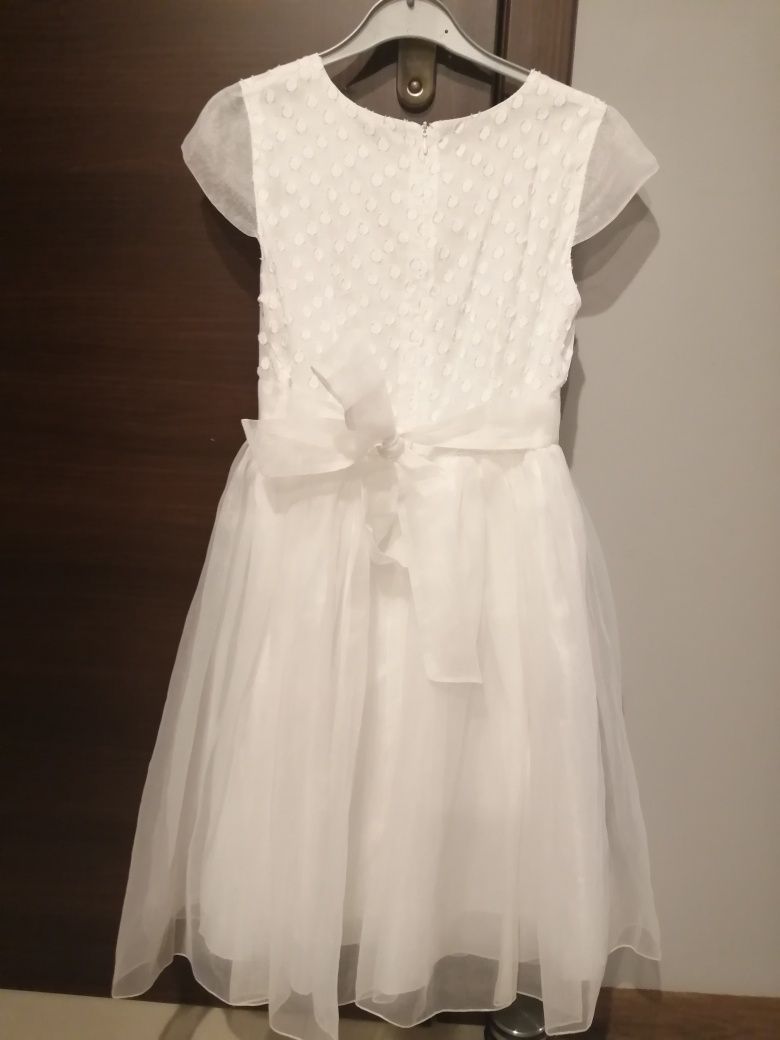 Sukienka biała, komunijna, elegancka