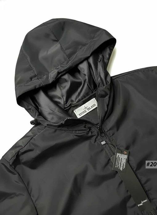 Стони Исланд Черная Куртка — Ветровка Stone Island GoreTex — XS S M XL
