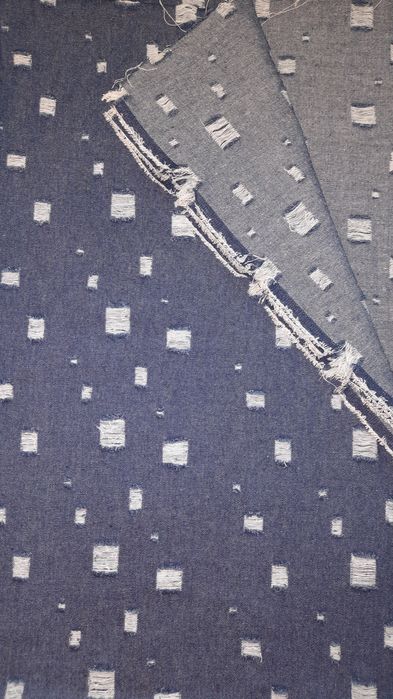 Ткань джинсовая синяя