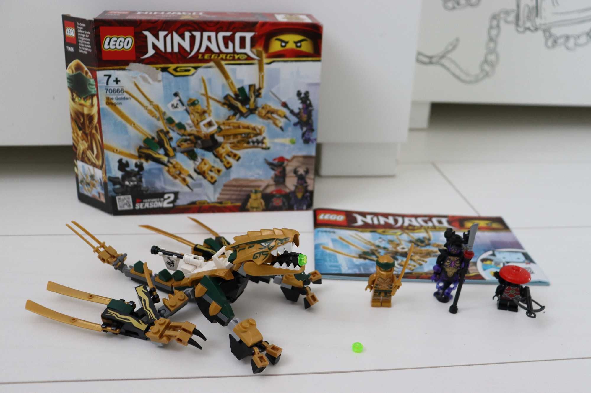 klocki LEGO Ninjago 70666  Złoty Smok wszystko jest instrukcja pudełko