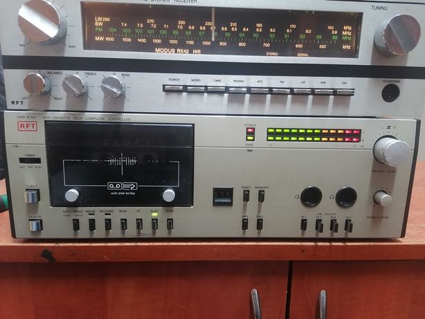 Magnetofon kasetowy RFT HMK-D100, vintage