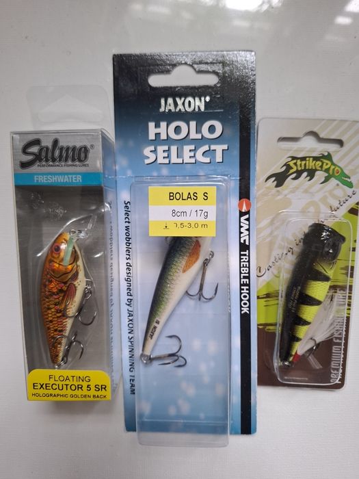 woblery wędkarskie zestaw 3 sztuk