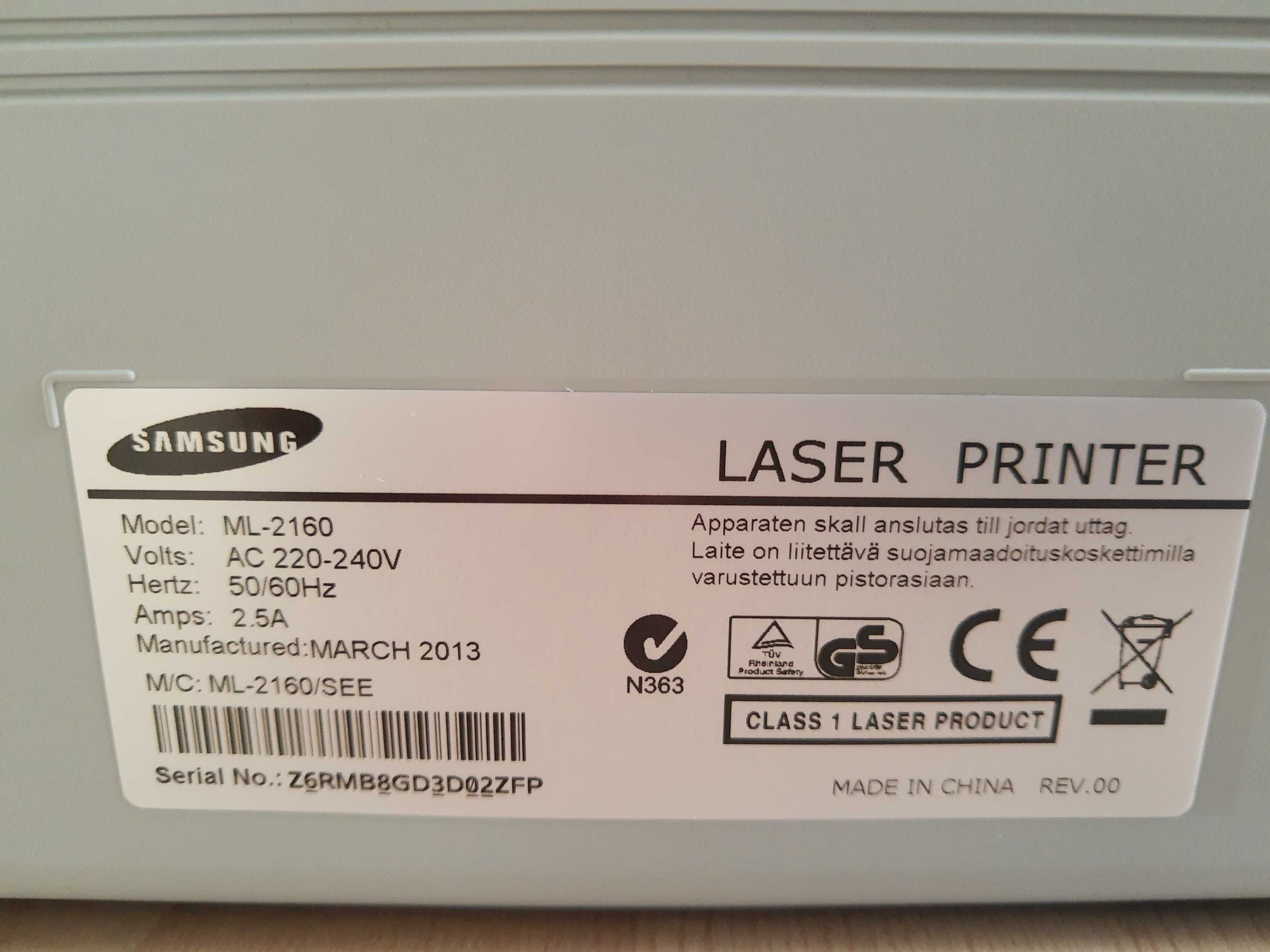 Drukarka Laserowa Samsung ML-2160 mono
