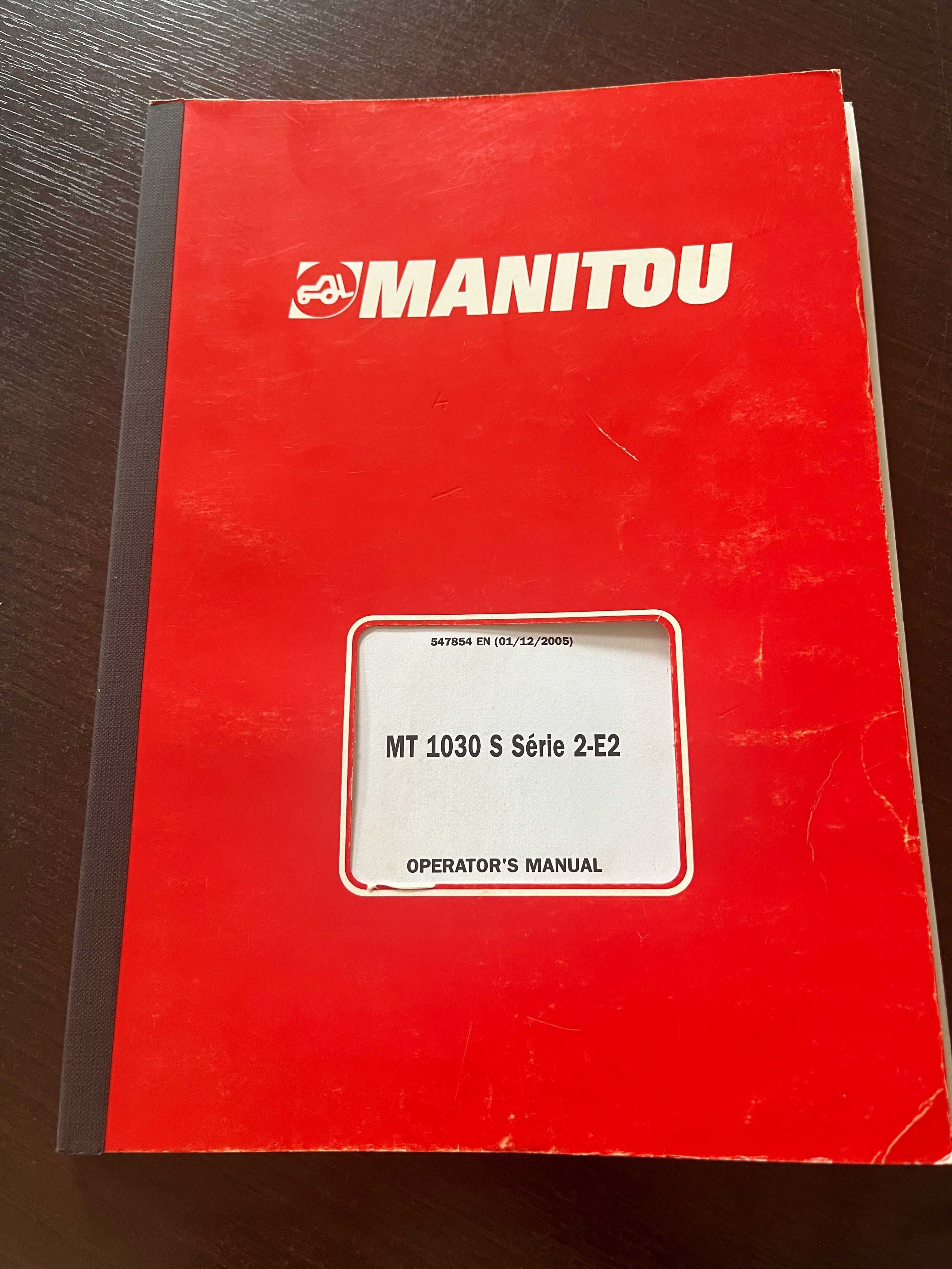 Instrukcja obsługi -manitou mt 1030 s serie 2 -E2