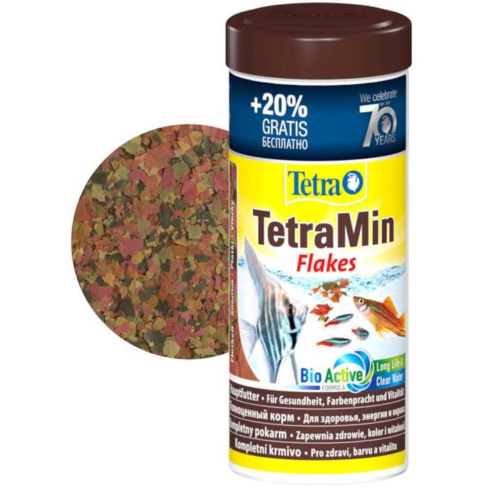 Tetra TetraMin 300ml to kompletny pokarm dla ryb akwariowych
