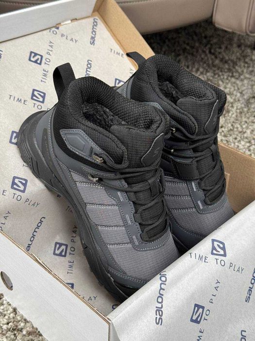 !ХУТРО! Salomon X Ultra 4 Mid (Gore-Tex) Grey/Black 41 42 43 44 45 46