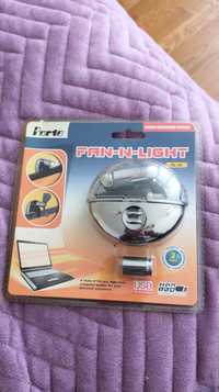 Вентилятор і ліхтарик USB Porto fan-n-light