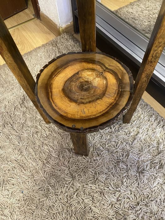 підставка на вазони з натурального дерева