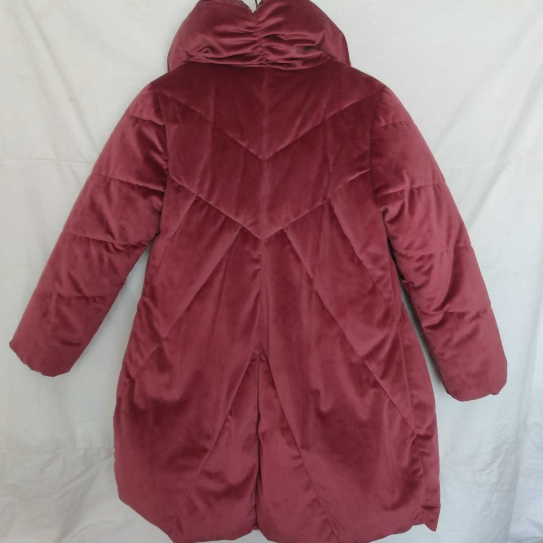 куртка зимова дитяча червона двостороння