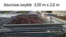 Ogrodzenie budowlane, wygrodzenie budowy, ażurowe, siatkowe szer.3,50m