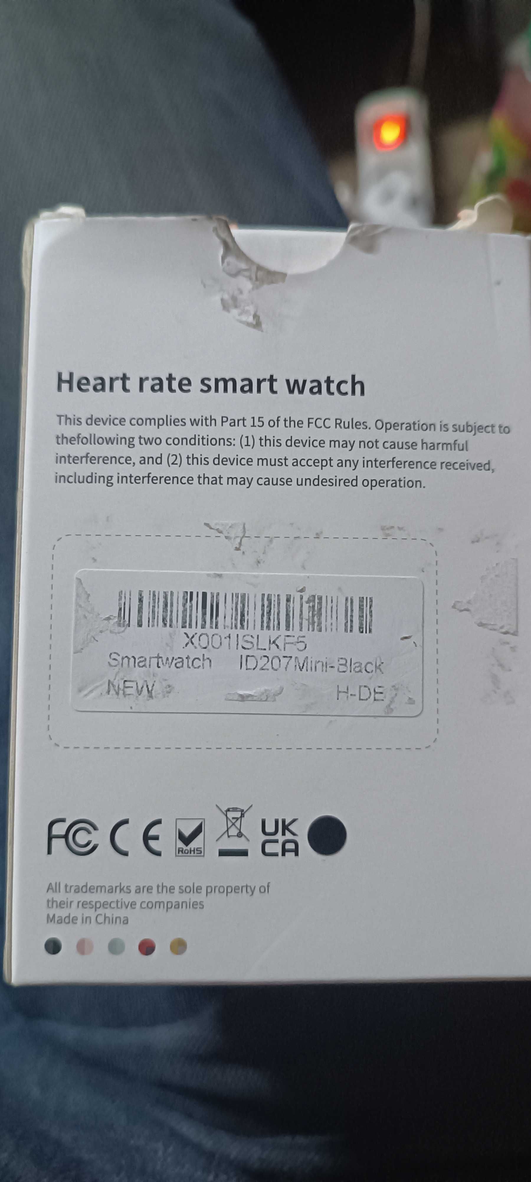 nowy smartwartch ID207Mini-black