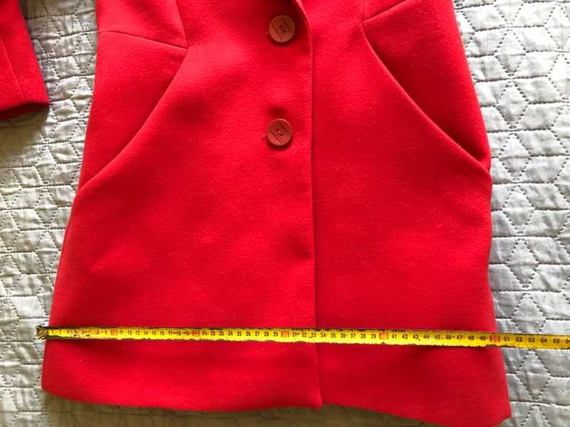 Płaszcz ciepły czerwony Huna 40