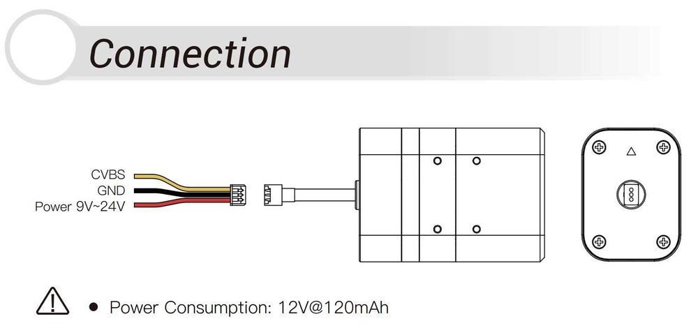 Тепловізійна аналогова камера Caddx IRC-384CA 384 × 288 Кількість