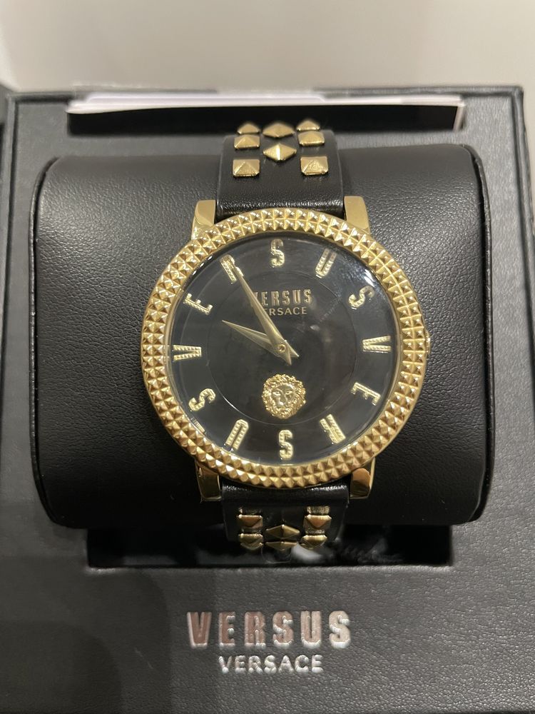 Versace Versus zegarek skóra złoty VSPEU0219