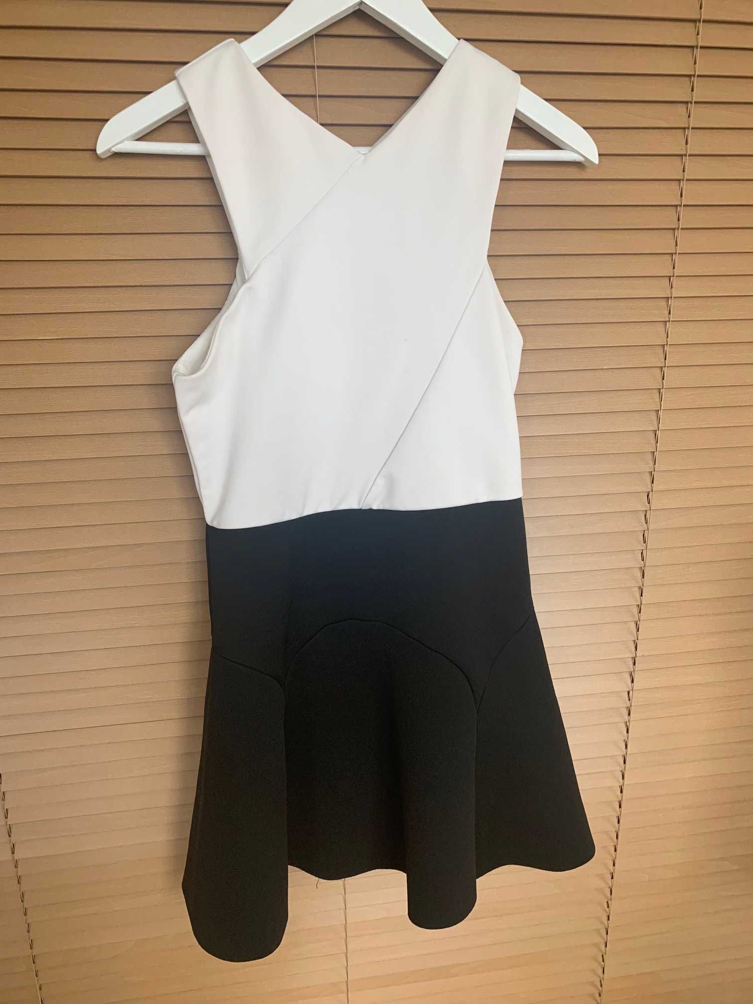 Topshop sukienka pianka neopren EUR 40 biały czarny