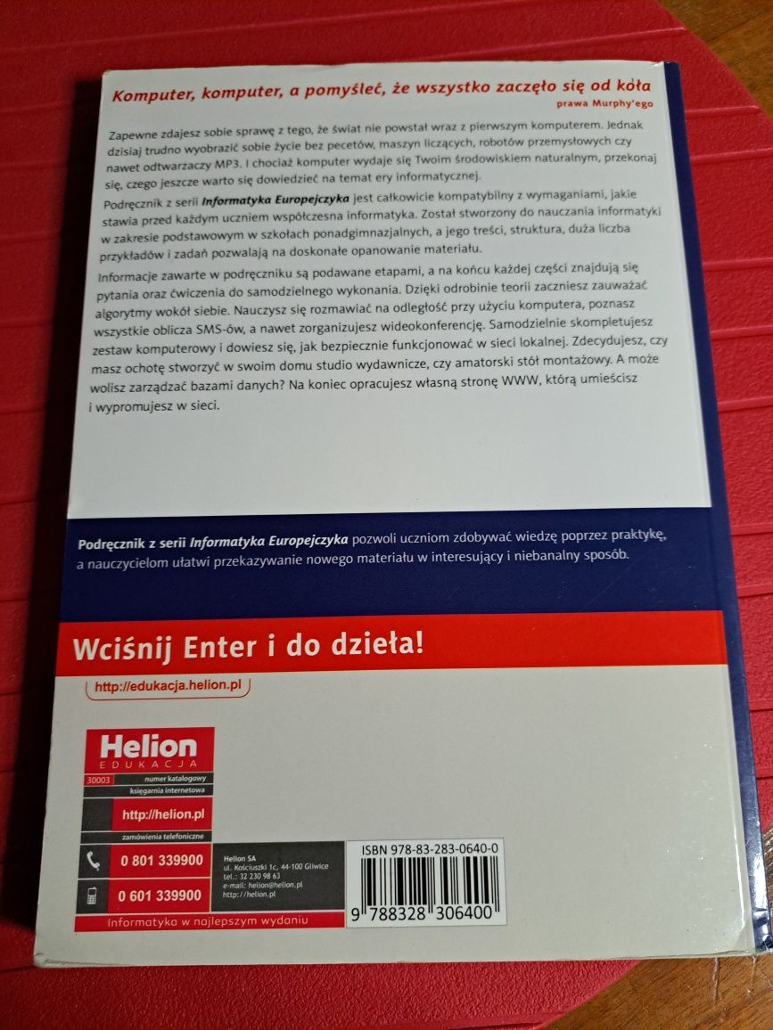 Podręcznik Informatyka Europejczyka Jarosław Skłodowski  Helion