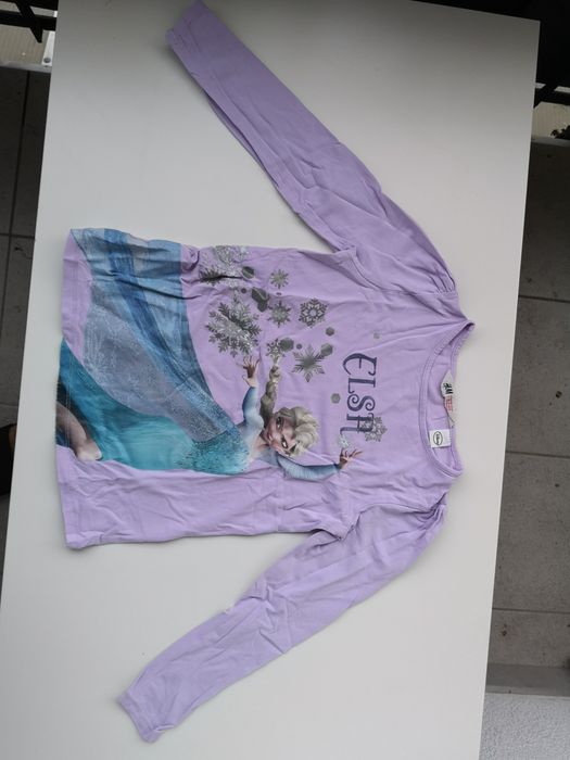Koszulka kraina lodu elsa h&m 122 z długim rękawem