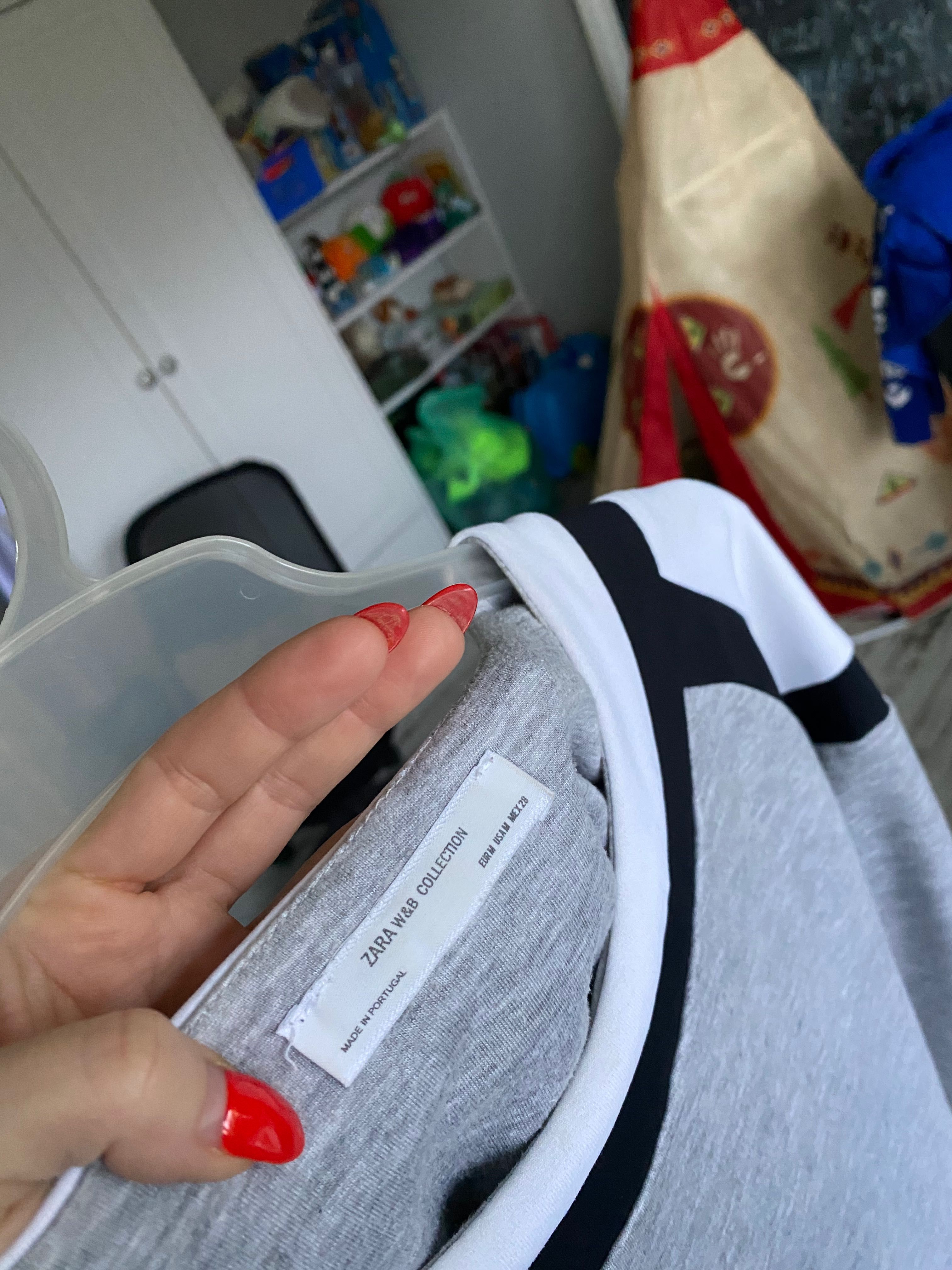 Zara basic sukienka oversize dresowa dres bawełna 36 S 38 M