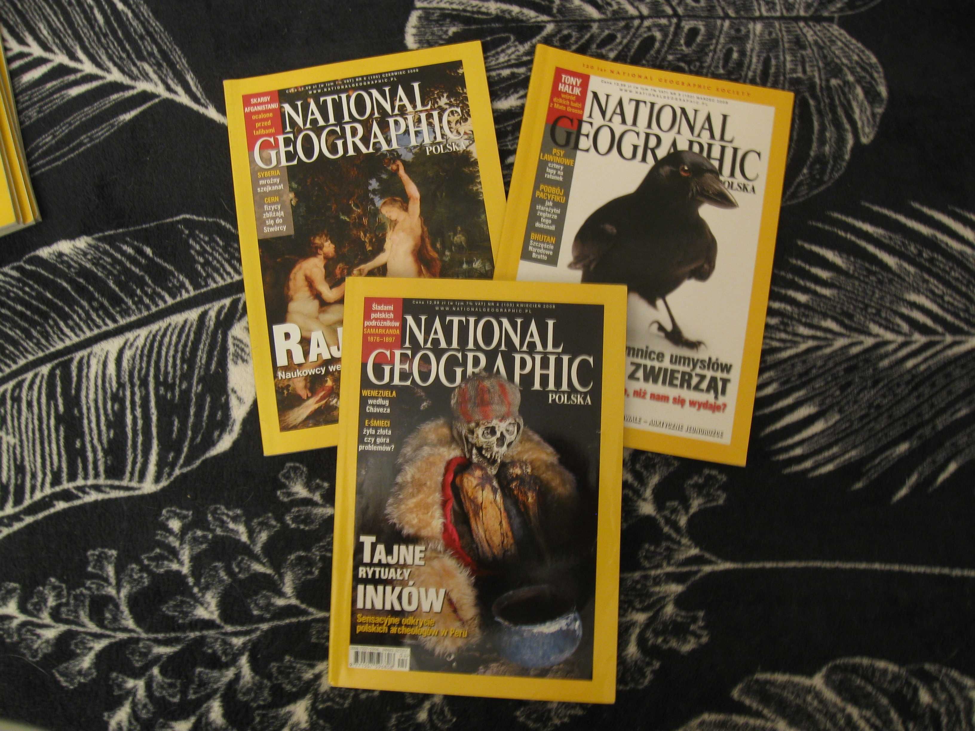 Czasopismo National Geographic - roczniki 2008 - 3 numery