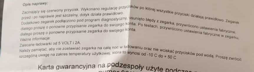 Polar GritX Pro Titan na gwarancji