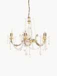 Lampa Westwing Marie Therese Żyrandol, styl glamour, francuski, złoty