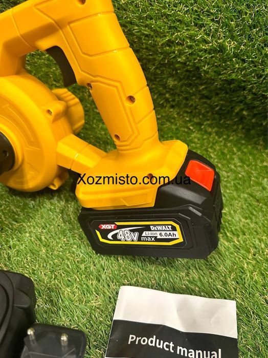 Акумуляторна повітродувка 2в1 DeWalt DCV100 48В 6Аг Повітродув пилосос