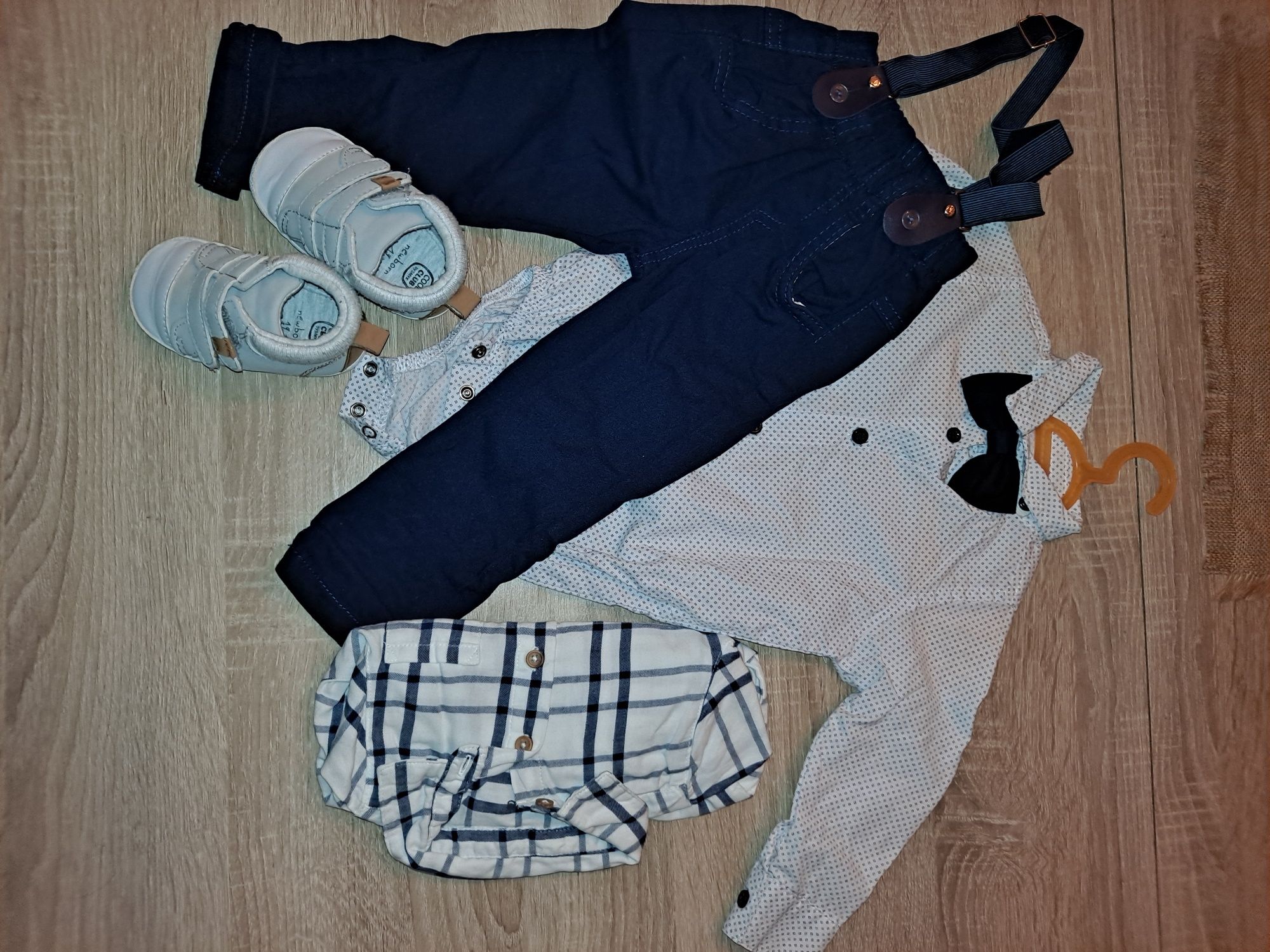 Komplet elegancki dla chłopca - koszulobody, spodnie, buty