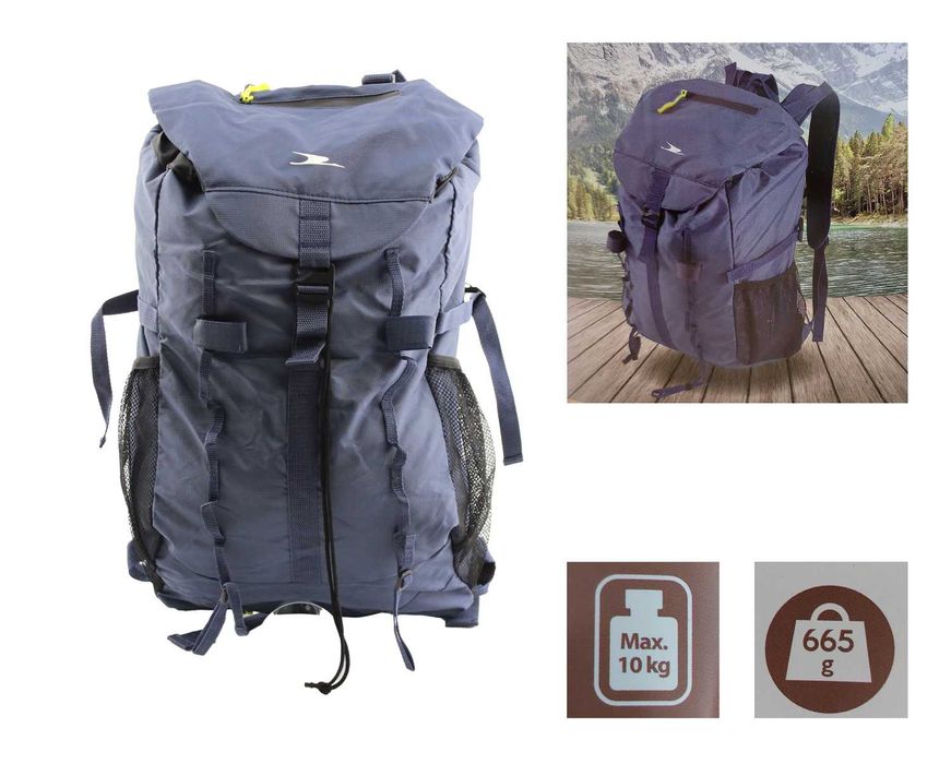 Plecak turystyczny 40l pokrowiec H2O trekkingowy lekki, wodoodporny