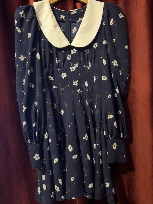 Романтична сукня з білим комірцем