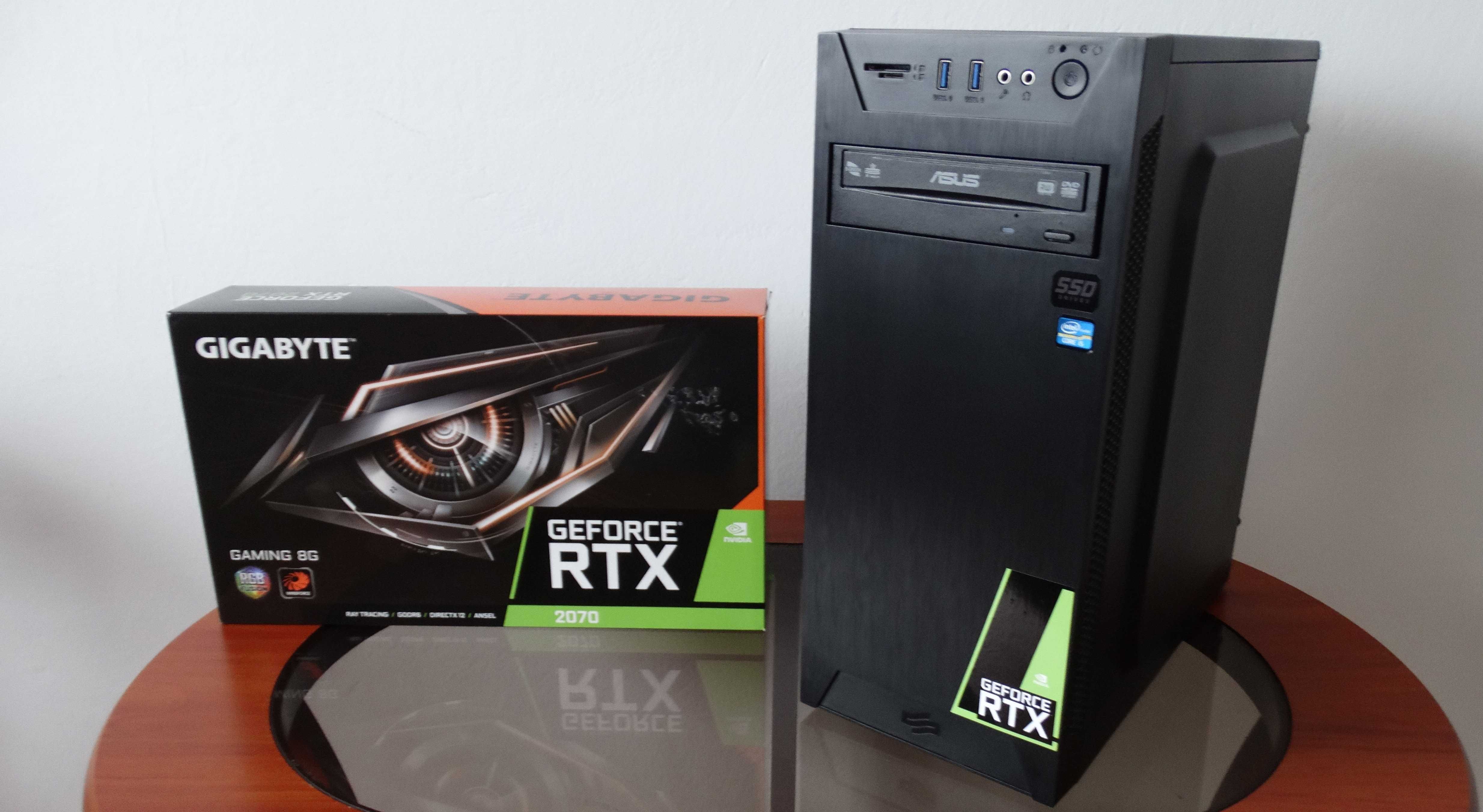 Komputer do gier RTX 2070 8GB Gaming/I5 4x3.8Ghz/16GB DDR4/SSD/HDD