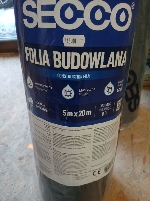 Gruba folia budowlana, czarna folia 0.3mm,folia budowlana