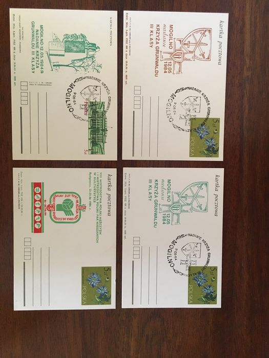 Kartki pocztowe kolekcjonerskie z lat 80 tych