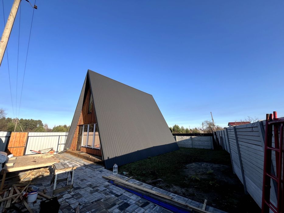 № продаж Каркасний будинок A-Frame з ділянкою 5 соток Камʼяна гора