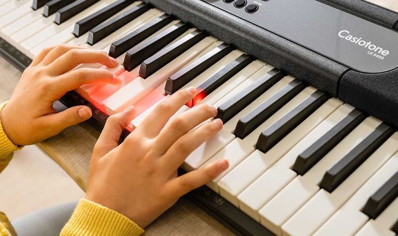 CASIO LK-S450 Keyboard Pokrowiec STATYW ŁAWKA | ZESTAW