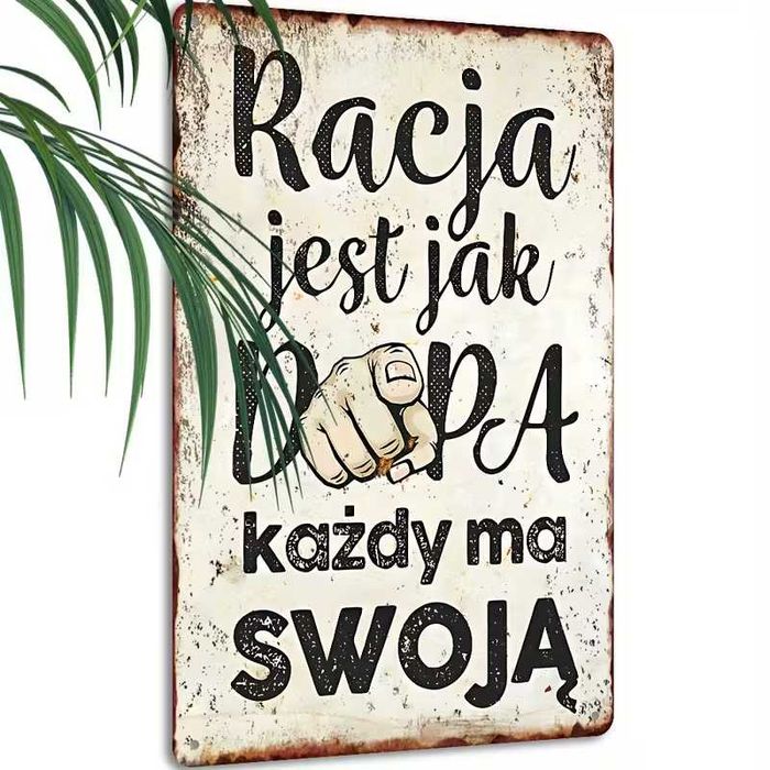 Nowa metalowa tablica