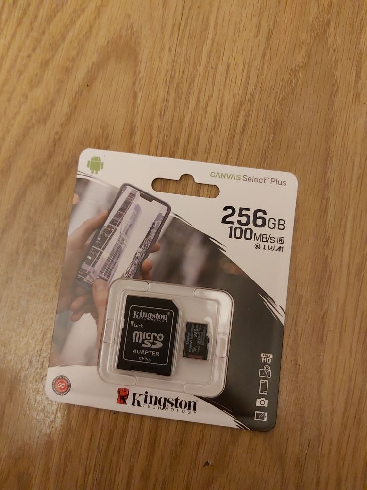 Kingston 256GB microSDXC Canvas Select Plus 100MB/85MB/s aparat telefo