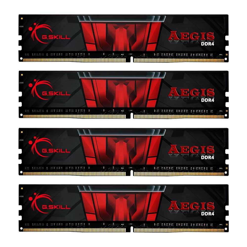 Memória RAM G.SKILL Aegis 16GB (4x4GB) DDR4-2400MHz CL15