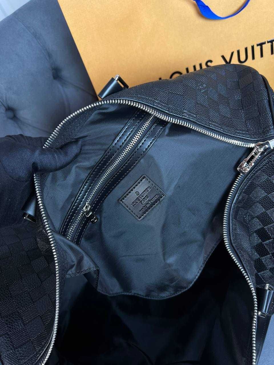 Дорожная сумка Louis Vuitton кожаная сумка для багажа Луи Виттон c136