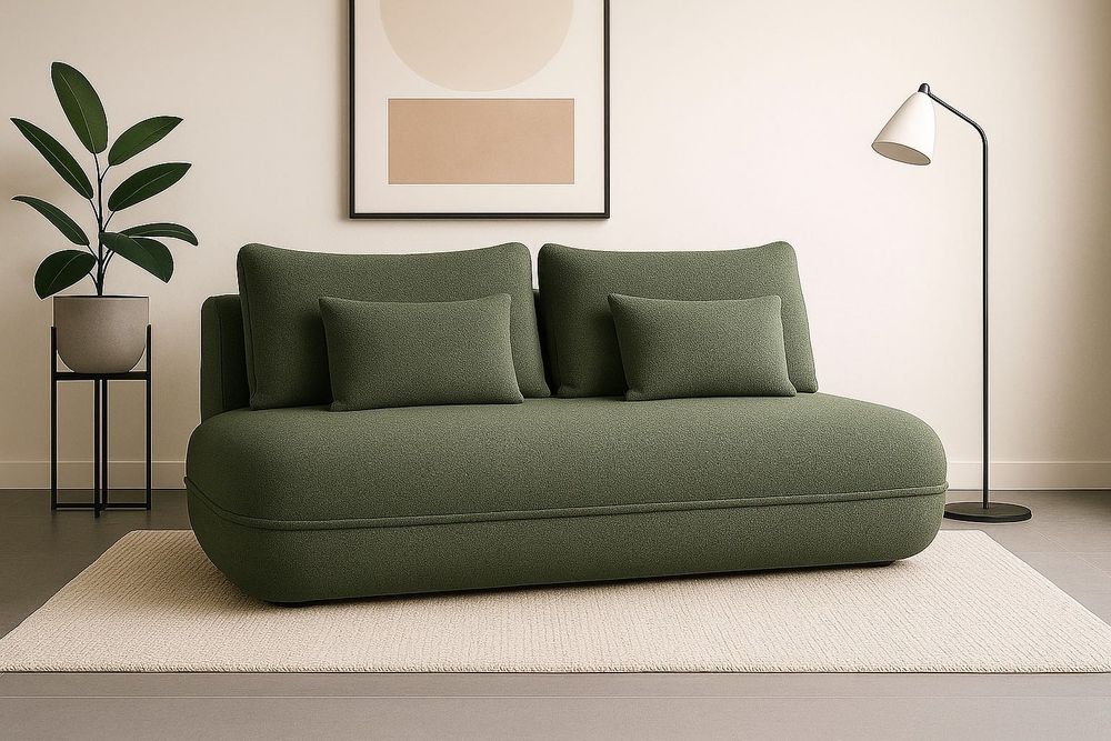 Kanapa sofa AMALFI BOUCLE rozkładana z funkcją spania + pojemnik