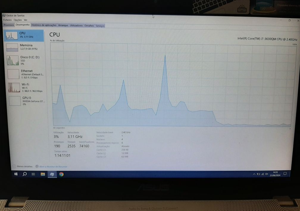 Portátil Asus N56