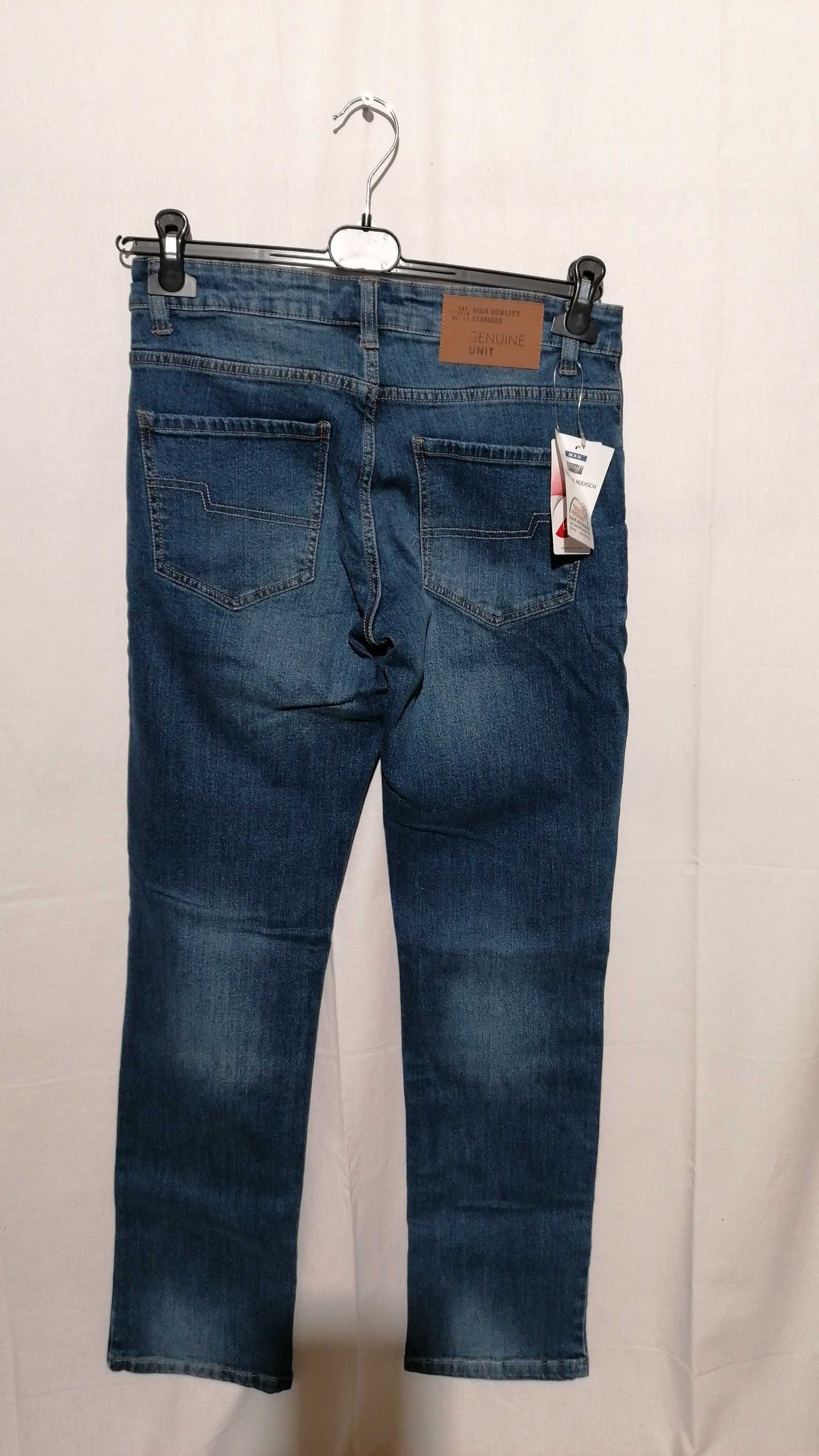L/166 Spodnie męskie jeans nowe Straight  Up  rozm. 48