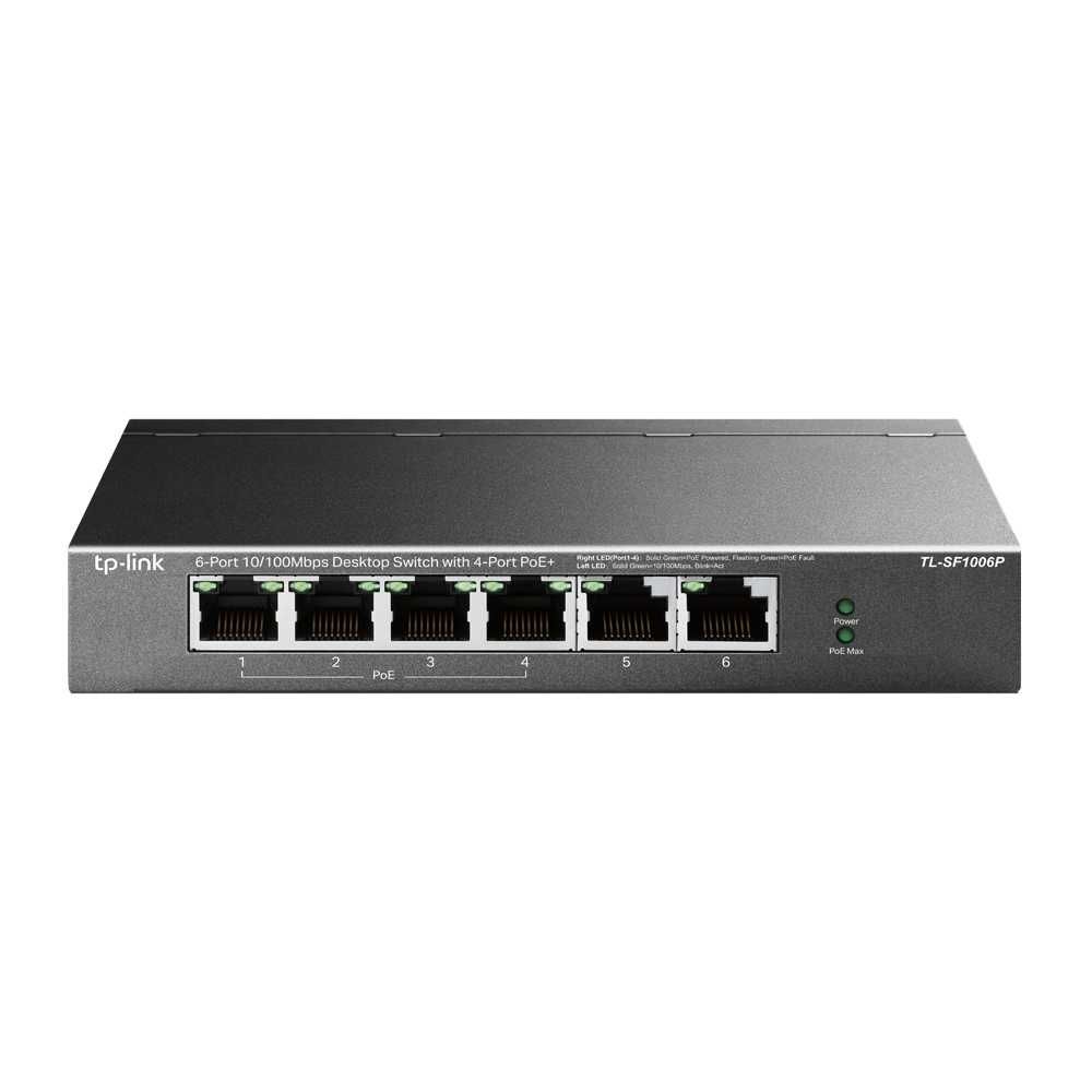 Новый 6-портовый свитч Tp-Llnk TL-SF1006P, 4 с Poe 67 Вт ver. 1.0