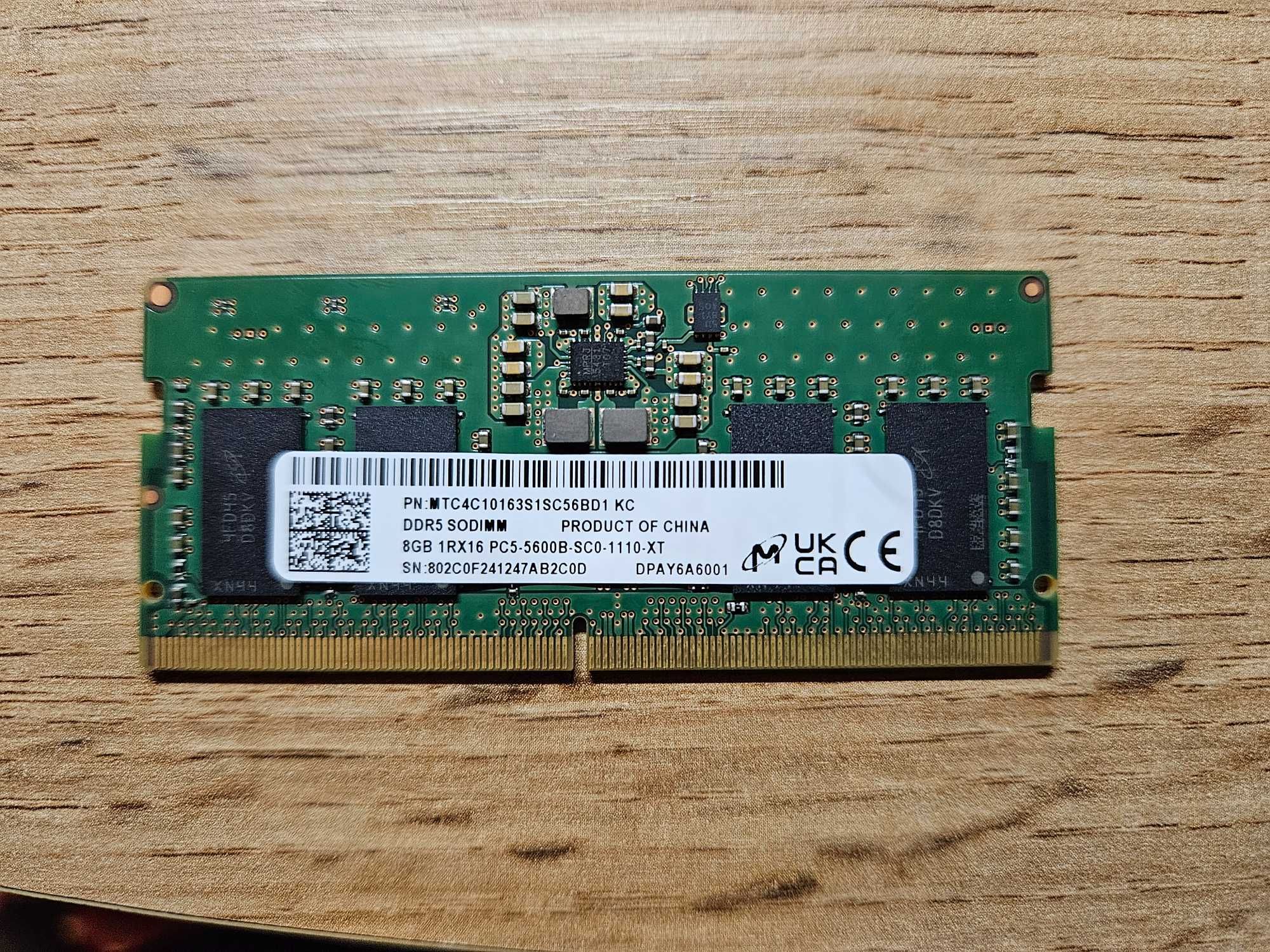 Модуль пам'яті DDR5 8GB 5600 MHz Micron