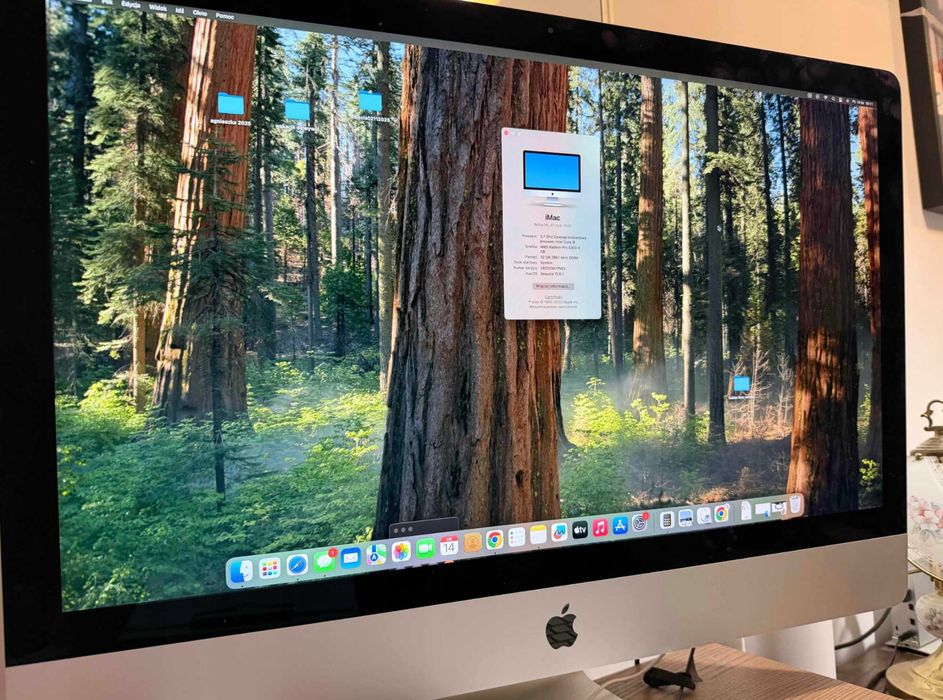 Apple iMac 27 i9-3.7 10gen 32 gb 500 ssd Radeon 5300m4GB 2020 Rok 5K