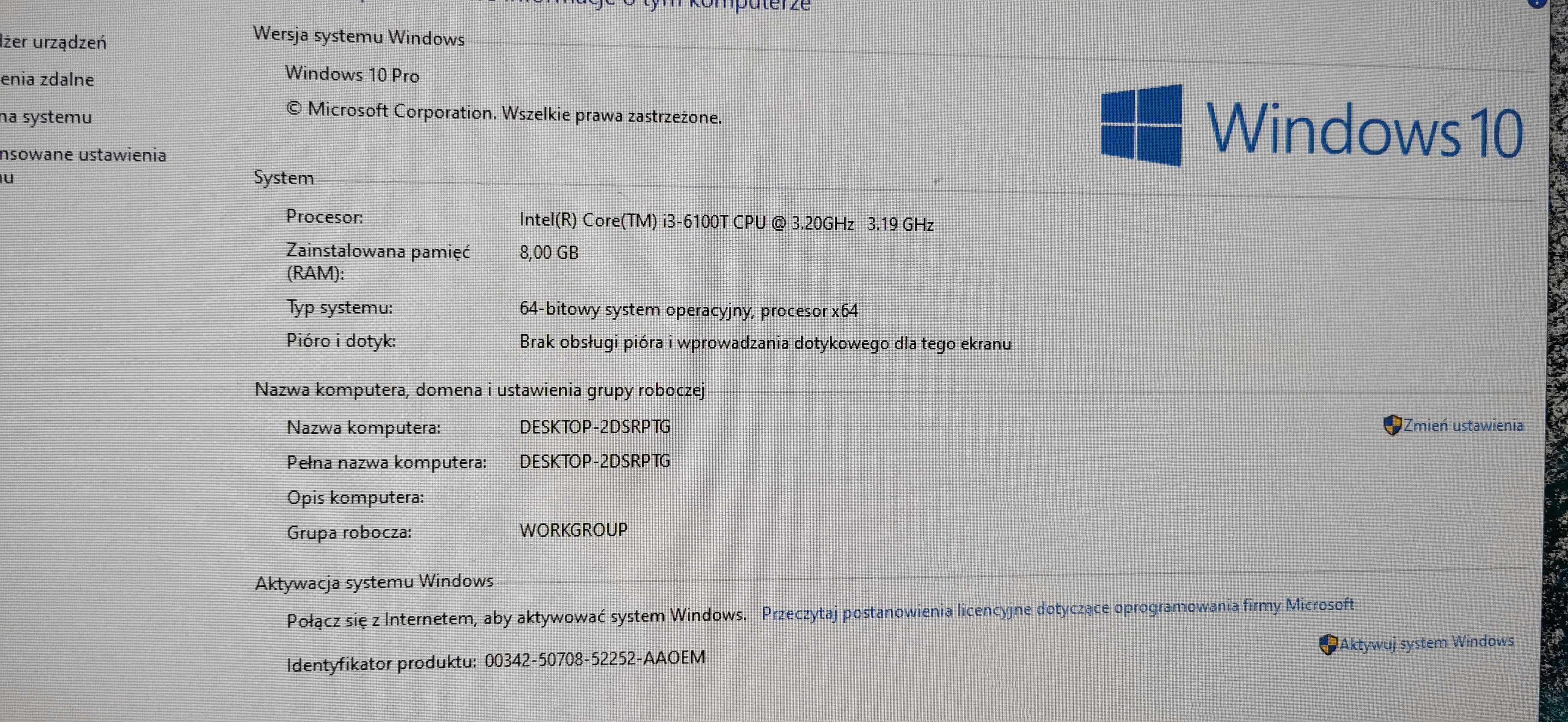 Dell OptiPlex 3040 Micro i3-6100T /8GB /256GB SSD /W10P #01