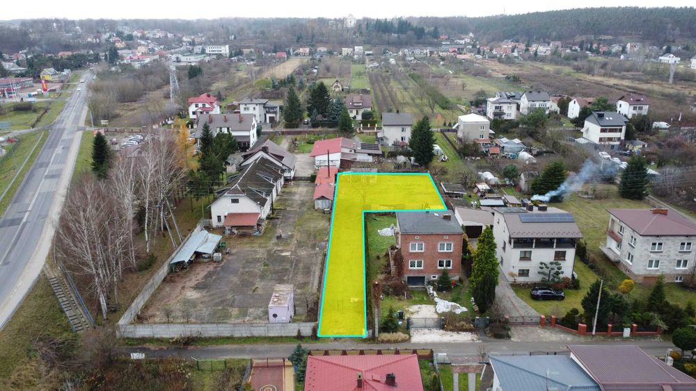 3 działki budowlane o powierzchni 1034 m², z budynkiem gospodarczym