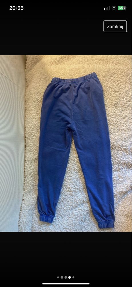 Niebieskie dresy z napisem Reserved r.XS