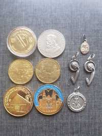 Monety medale strychowe znalezisko
